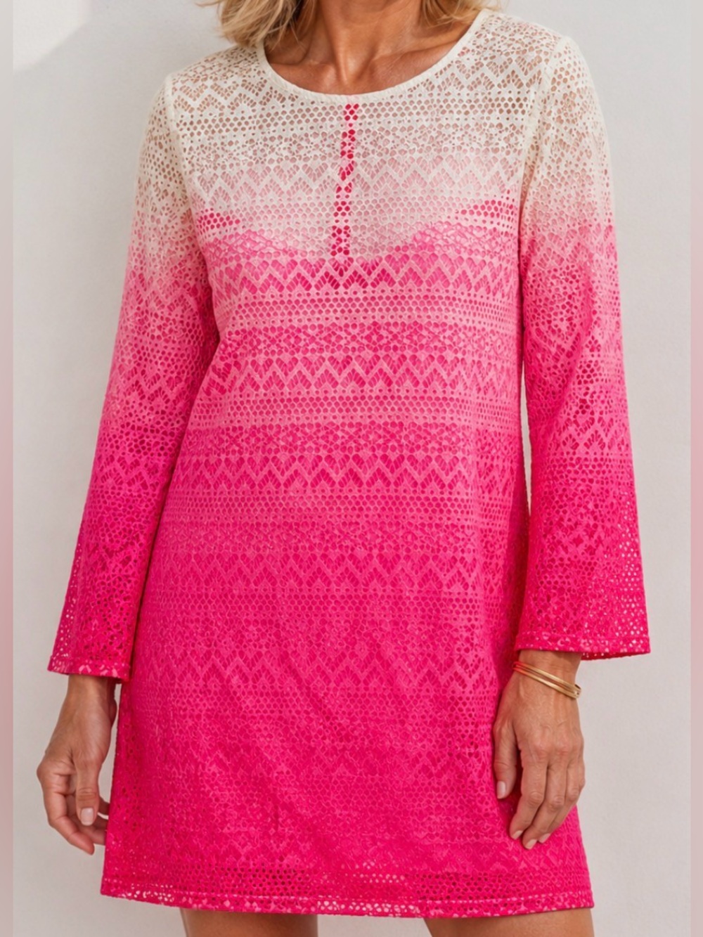 H&M Pink lace dress, casual or beach wear, size M never worn, new without tags - Picture 1 of 6